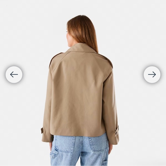 Crop Trench Coat size 18au (us16) NWT - Picture 4 of 9